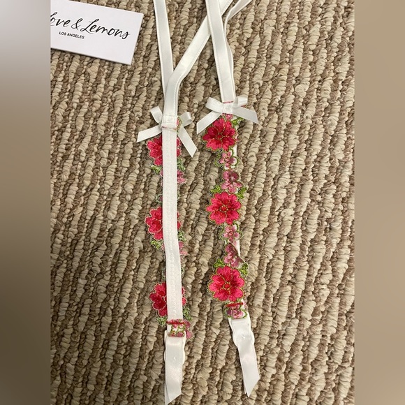 For Love and Lemons floral garter belt - Picture 3 of 5